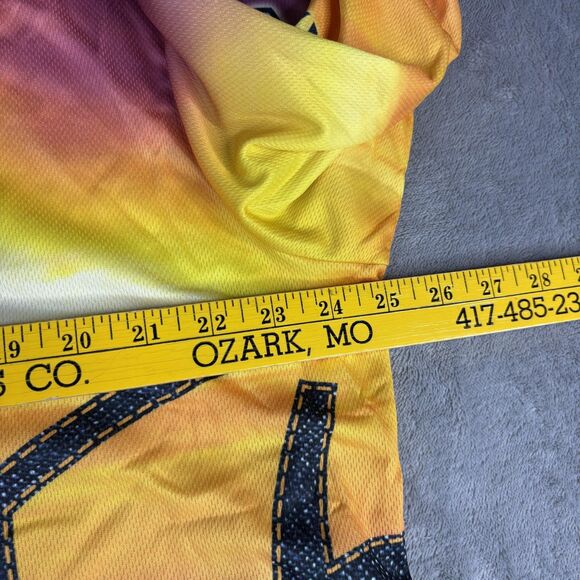 Ariat Polo Shirt Mens Extra Large Multicolor Sunset Western Graphic Long Sleeve - Picture 9 of 14